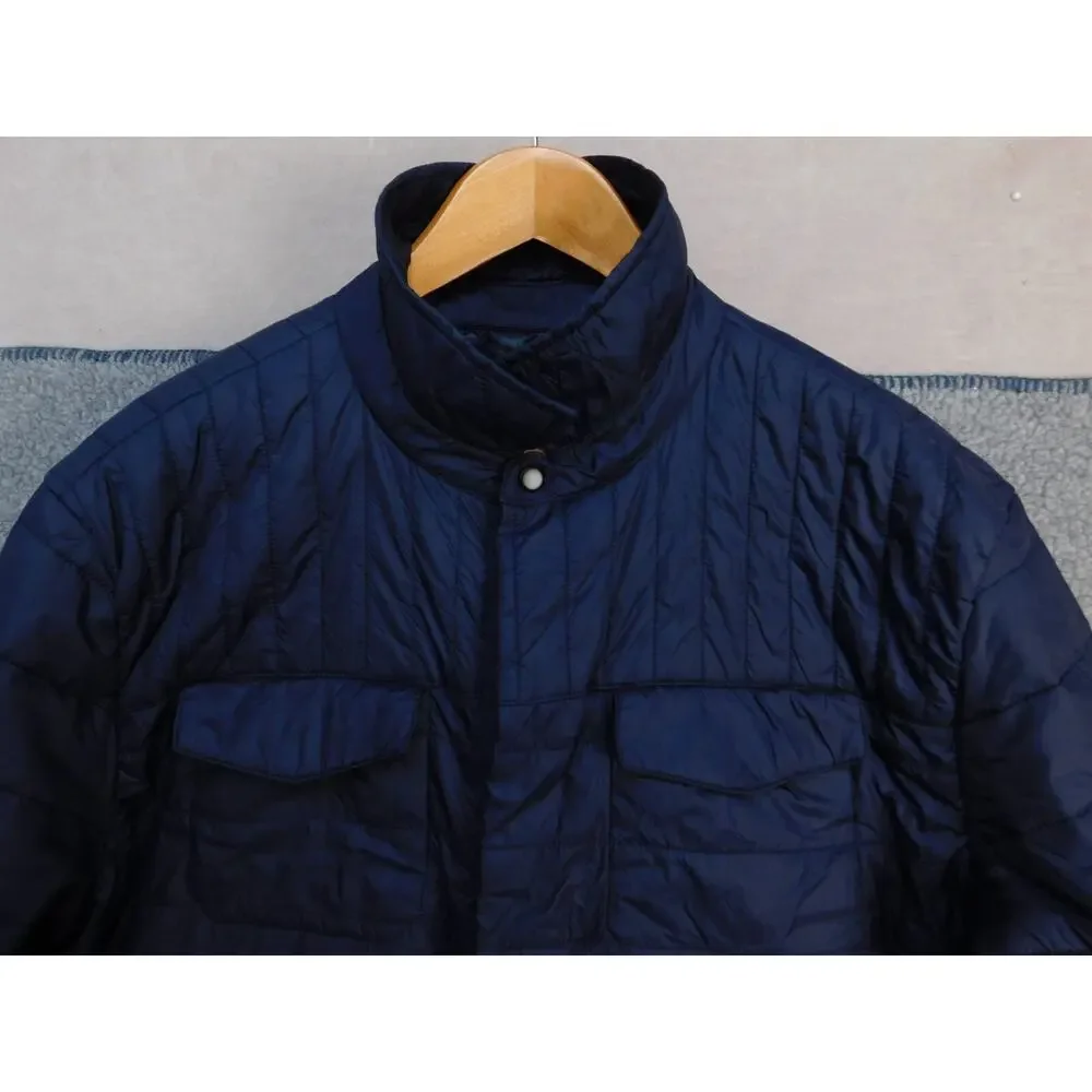 Slate & Stone Men's XL Navy Lightweight Quilted Puffer Coat Jacket
